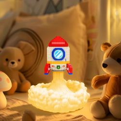 GOQI GQ-3050 3050 GQ3050 ĐÈN NGỦ TÊN LỬA bộ đồ chơi xếp lắp ráp ghép mô hình 528 khối