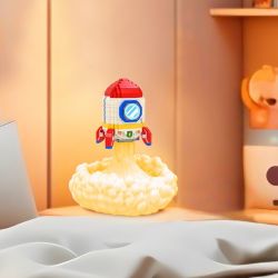 GOQI GQ-3050 3050 GQ3050 ĐÈN NGỦ TÊN LỬA bộ đồ chơi xếp lắp ráp ghép mô hình 528 khối