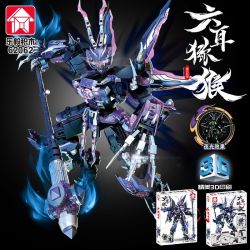 LE YI 62062 MECHA KHỈ SÁU TAI bộ đồ chơi xếp lắp ráp ghép mô hình 1208 khối