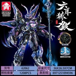 LE YI 62062 MECHA KHỈ SÁU TAI bộ đồ chơi xếp lắp ráp ghép mô hình 1208 khối