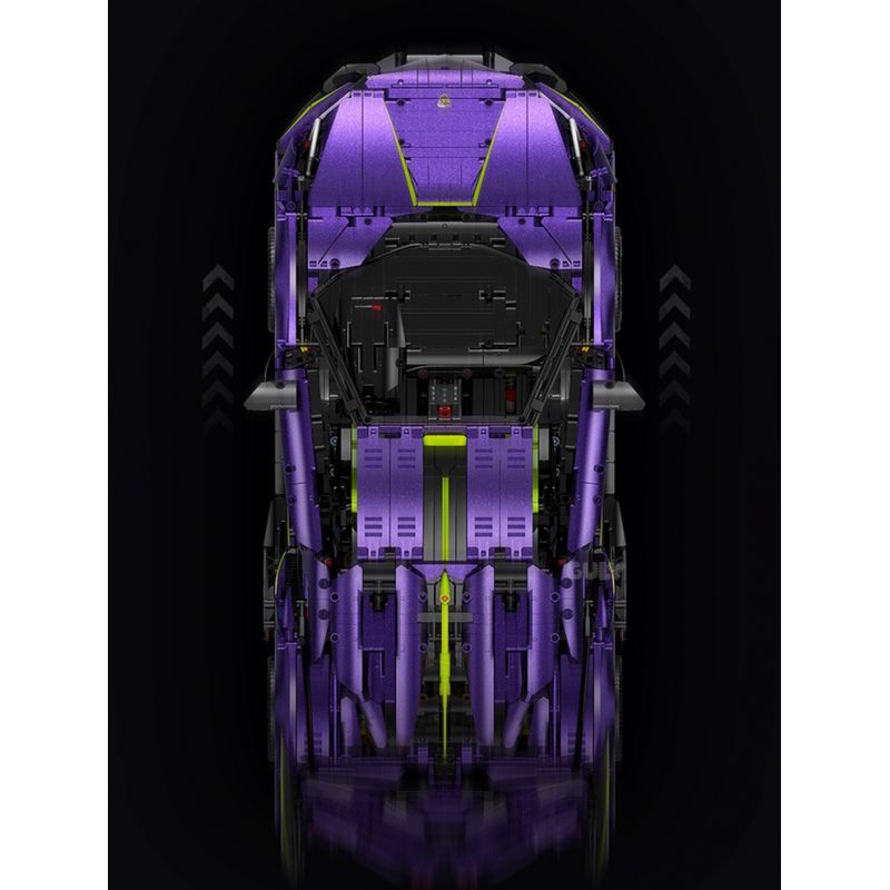 GULY 10635 SIÊU XE LAMBORGHINI PURPLE BULL 1:8 tỷ lệ 1:8 bộ đồ chơi xếp lắp ráp ghép mô hình Technic Kỹ Thuật Công Nghệ Cao Mô Hình Phương Tiện 3654 khối