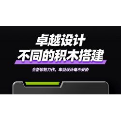 GULY 10635 SIÊU XE LAMBORGHINI PURPLE BULL 1:8 tỷ lệ 1:8 bộ đồ chơi xếp lắp ráp ghép mô hình Technic Kỹ Thuật Công Nghệ Cao Mô Hình Phương Tiện 3654 khối