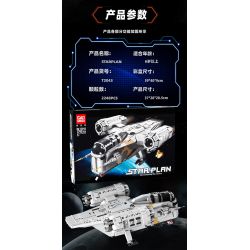GAOMISI T2043 2043 DAO CẠO XƯƠNG bộ đồ chơi xếp lắp ráp ghép mô hình Star Wars STARPLAN Chiến Tranh Giữa Các Vì Sao 2248 khối