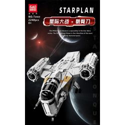 GAOMISI T2043 2043 DAO CẠO XƯƠNG bộ đồ chơi xếp lắp ráp ghép mô hình Star Wars STARPLAN Chiến Tranh Giữa Các Vì Sao 2248 khối