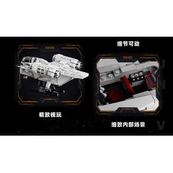 GAOMISI T2043 2043 DAO CẠO XƯƠNG bộ đồ chơi xếp lắp ráp ghép mô hình Star Wars STARPLAN Chiến Tranh Giữa Các Vì Sao 2248 khối