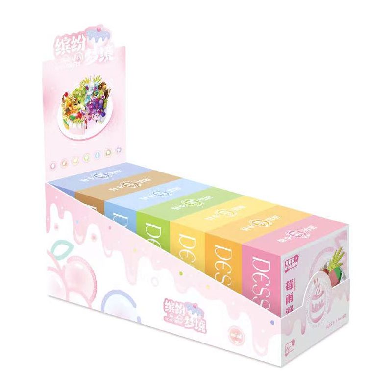 WEILE CREATION 2186 2179 2180 2181 2182 2183 2184 2185 DESSERT INN GIẤC MƠ ĐẦY MÀU SẮC bộ đồ chơi xếp lắp ráp ghép mô hình Arts & Crafts 2312 khối