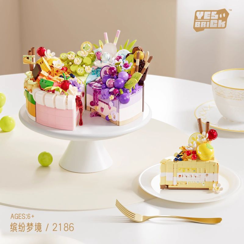 WEILE CREATION 2186 2179 2180 2181 2182 2183 2184 2185 DESSERT INN GIẤC MƠ ĐẦY MÀU SẮC bộ đồ chơi xếp lắp ráp ghép mô hình Arts & Crafts 2312 khối