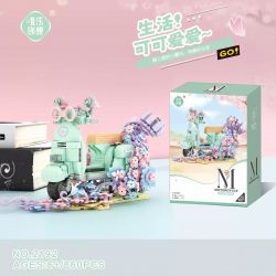 WEILE CREATION 2192 XE MÁY CỪU NHỎ DỄ THƯƠNG bộ đồ chơi xếp lắp ráp ghép mô hình 660 khối