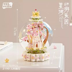 WEILE CREATION 2190 CÔNG VIÊN GIẢI TRÍ GALAXY VƯƠN TỚI NHỮNG VÌ SAO TRÊN MÂY bộ đồ chơi xếp lắp ráp ghép mô hình 701 khối