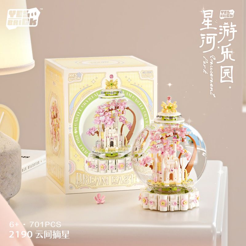 WEILE CREATION 2190 CÔNG VIÊN GIẢI TRÍ GALAXY VƯƠN TỚI NHỮNG VÌ SAO TRÊN MÂY bộ đồ chơi xếp lắp ráp ghép mô hình 701 khối