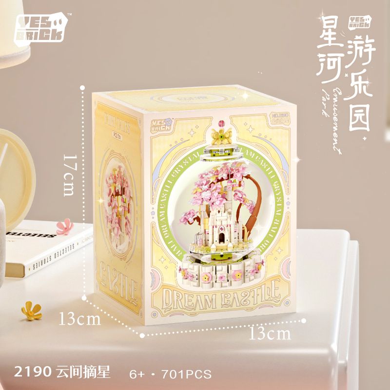 WEILE CREATION 2190 CÔNG VIÊN GIẢI TRÍ GALAXY VƯƠN TỚI NHỮNG VÌ SAO TRÊN MÂY bộ đồ chơi xếp lắp ráp ghép mô hình 701 khối