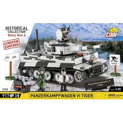 COBI 3122 XE TĂNG HẠNG NẶNG TIGER PANZER VI tỷ lệ 1:35 bộ đồ chơi xếp lắp ráp ghép mô hình Military Army PANZERKAMPFWAGEN VI TIGER - LIMITED EDITION Quân Sự Bộ Đội 917 khối