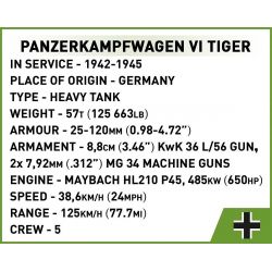COBI 3122 XE TĂNG HẠNG NẶNG TIGER PANZER VI tỷ lệ 1:35 bộ đồ chơi xếp lắp ráp ghép mô hình Military Army PANZERKAMPFWAGEN VI TIGER - LIMITED EDITION Quân Sự Bộ Đội 917 khối