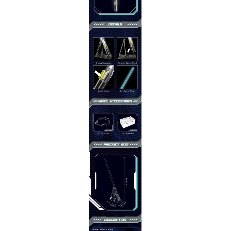 MouldKing 10139 Mould King 10139 THANH KIẾM ÁNH SÁNG ANAKIN bộ đồ chơi xếp lắp ráp ghép mô hình Star Wars ANAKIN LIGHTSABER Chiến Tranh Giữa Các Vì Sao 1089 khối