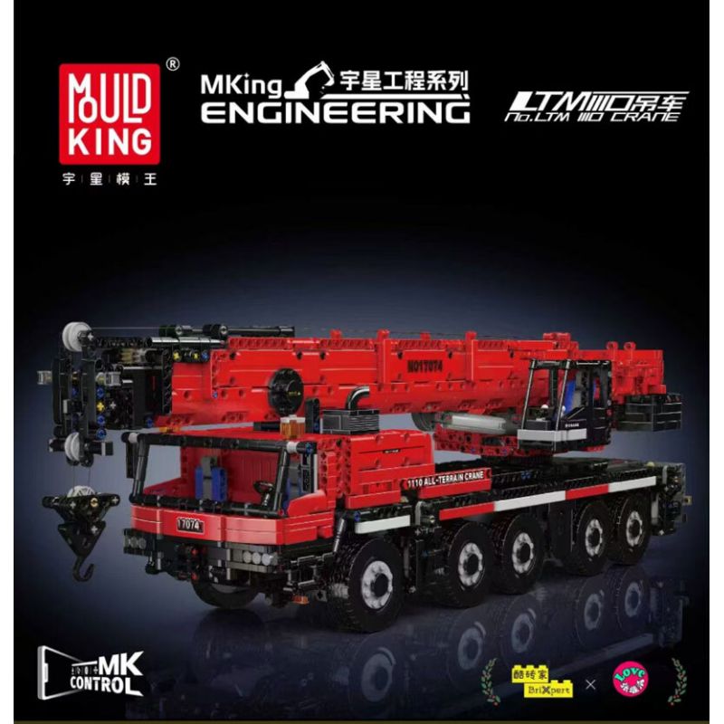 MouldKing 17074 17075 17073 Mould King 17074 17075 17073 CẦN CẨU LTM 1110 bộ đồ chơi xếp lắp ráp ghép mô hình Technic LTM 1110 CRANE Kỹ Thuật Công Nghệ Cao Mô Hình Phương Tiện 3218 khối