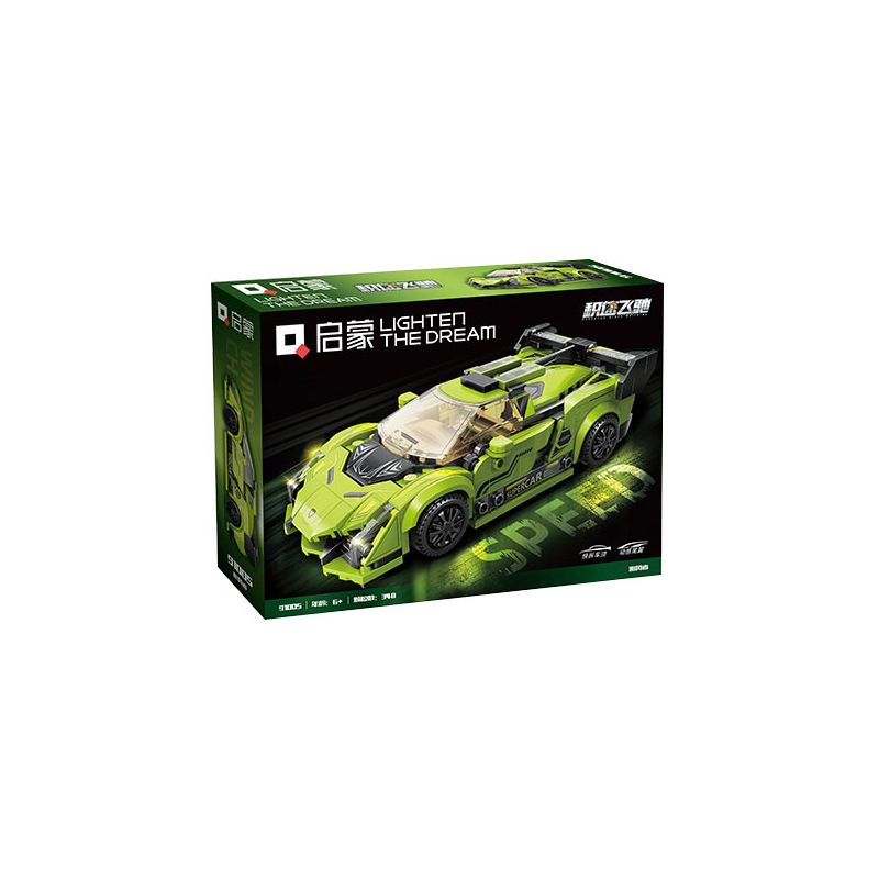 QMAN ENLIGHTEN KEEPPLEY 91005 TĂNG TỐC STORM CHASER bộ đồ chơi xếp lắp ráp ghép mô hình Speed Champions Racing Cars Đua Xe Công Thức 348 khối