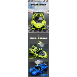 QMAN ENLIGHTEN KEEPPLEY 91005 TĂNG TỐC STORM CHASER bộ đồ chơi xếp lắp ráp ghép mô hình Speed Champions Racing Cars Đua Xe Công Thức 348 khối