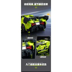 QMAN ENLIGHTEN KEEPPLEY 91005 TĂNG TỐC STORM CHASER bộ đồ chơi xếp lắp ráp ghép mô hình Speed Champions Racing Cars Đua Xe Công Thức 348 khối