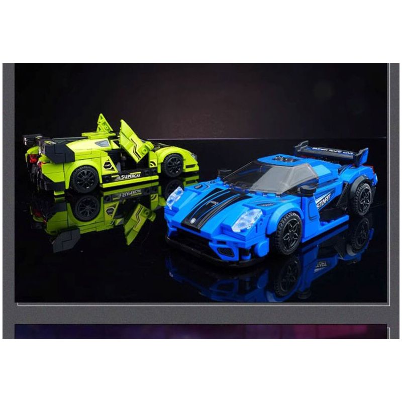 QMAN ENLIGHTEN KEEPPLEY 91005 TĂNG TỐC STORM CHASER bộ đồ chơi xếp lắp ráp ghép mô hình Speed Champions Racing Cars Đua Xe Công Thức 348 khối