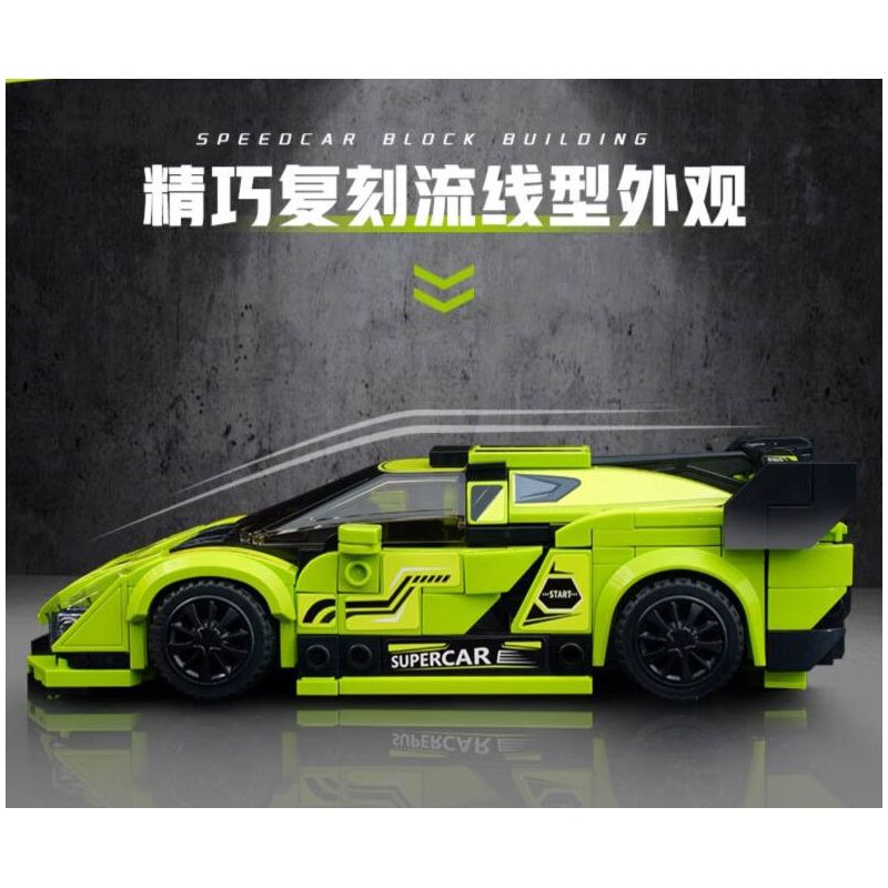 QMAN ENLIGHTEN KEEPPLEY 91006 TỐC ĐỘ TÍCH LŨY CAO HƠN bộ đồ chơi xếp lắp ráp ghép mô hình Speed Champions Racing Cars Đua Xe Công Thức 319 khối