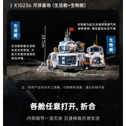 KEEPPLEY K10235 10235 CĂN CỨ MẶT TRĂNG (MÔ-ĐUN THỬ NGHIỆM KHÓA KHÍ) bộ đồ chơi xếp lắp ráp ghép mô hình City Thành Phố 790 khối