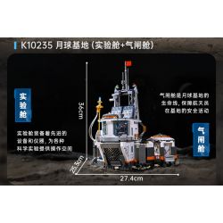 KEEPPLEY K10235 10235 CĂN CỨ MẶT TRĂNG (MÔ-ĐUN THỬ NGHIỆM KHÓA KHÍ) bộ đồ chơi xếp lắp ráp ghép mô hình City Thành Phố 790 khối