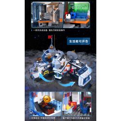 KEEPPLEY K10235 10235 CĂN CỨ MẶT TRĂNG (MÔ-ĐUN THỬ NGHIỆM KHÓA KHÍ) bộ đồ chơi xếp lắp ráp ghép mô hình City Thành Phố 790 khối