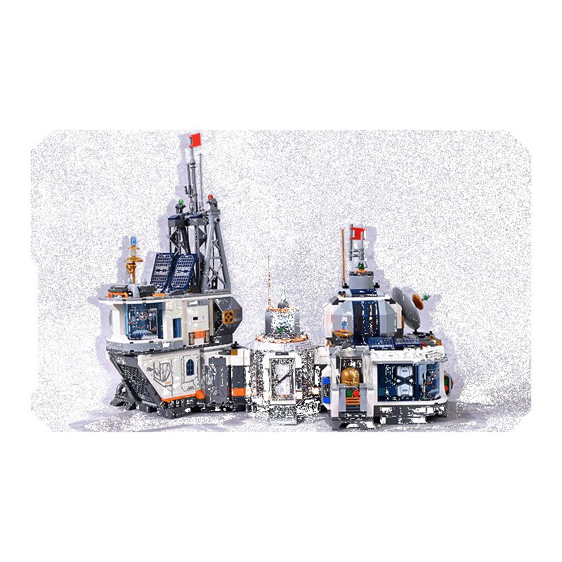 KEEPPLEY K10235 10235 CĂN CỨ MẶT TRĂNG (MÔ-ĐUN THỬ NGHIỆM KHÓA KHÍ) bộ đồ chơi xếp lắp ráp ghép mô hình City Thành Phố 790 khối