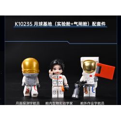 KEEPPLEY K10236 10236 CĂN CỨ MẶT TRĂNG (CABIN SINH HOẠT HỌC) bộ đồ chơi xếp lắp ráp ghép mô hình City Thành Phố 893 khối