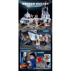 KEEPPLEY K10236 10236 CĂN CỨ MẶT TRĂNG (CABIN SINH HOẠT HỌC) bộ đồ chơi xếp lắp ráp ghép mô hình City Thành Phố 893 khối