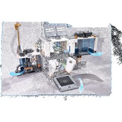 KEEPPLEY K10236 10236 CĂN CỨ MẶT TRĂNG (CABIN SINH HOẠT HỌC) bộ đồ chơi xếp lắp ráp ghép mô hình City Thành Phố 893 khối