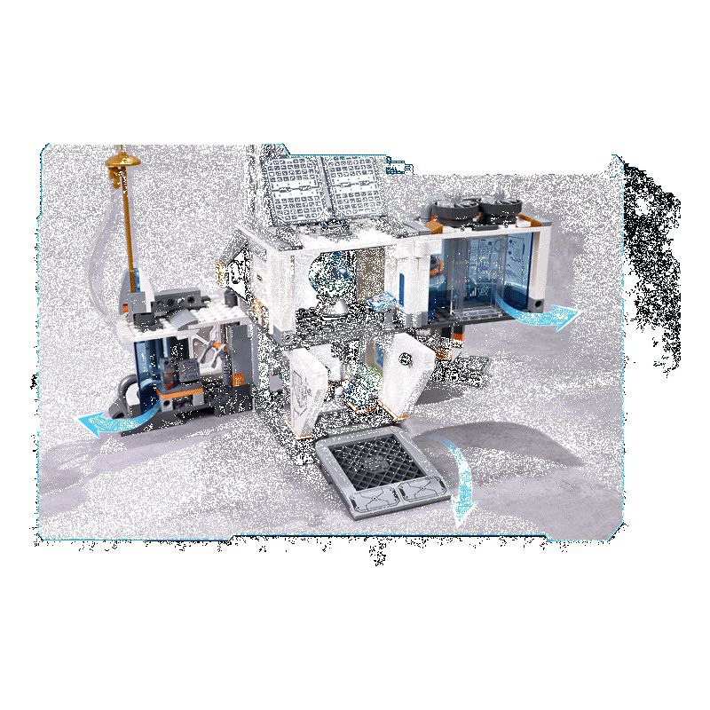 KEEPPLEY K10236 10236 CĂN CỨ MẶT TRĂNG (CABIN SINH HOẠT HỌC) bộ đồ chơi xếp lắp ráp ghép mô hình City Thành Phố 893 khối