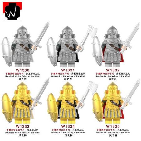 UNKNOWN W1330 1330 W1331 1331 W1332 1332 W1333 1333 W1334 1334 W1335 1335 NAUSICAA CỦA THUNG LŨNG GIÓ 6 NHÂN VẬT NHỎ bộ đồ chơi xếp lắp ráp ghép mô hình Movie & Game Phim Và Trò Chơi