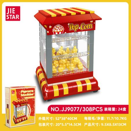 JIESTAR JJ9077 9077 MÁY MENGQU BỎNG NGÔ bộ đồ chơi xếp lắp ráp ghép mô hình 308 khối