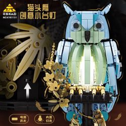 Kazi KY81151 81151 ĐÈN BÀN ĐẠI BÀNG MÈO bộ đồ chơi xếp lắp ráp ghép mô hình OWL DESK LAMP 545 khối