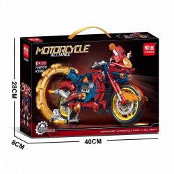 MINGDI LEIBAO K3090 3090 DOCTOR STRANGE ANH HÙNG XE MÁY bộ đồ chơi xếp lắp ráp ghép mô hình Technic Kỹ Thuật Công Nghệ Cao Mô Hình Phương Tiện 790 khối