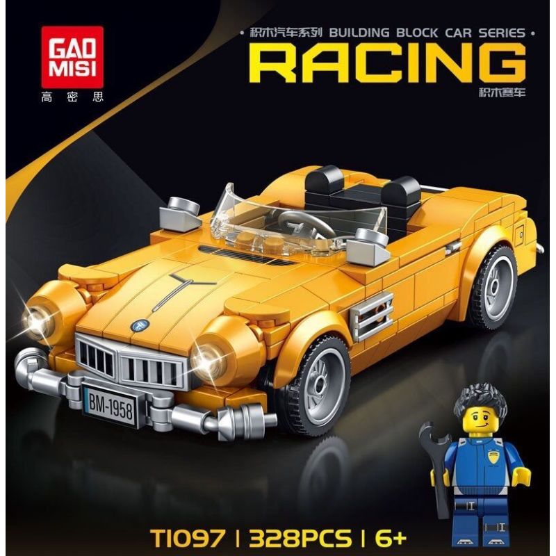 GAOMISI T1097 1097 BMW CHUYỂN ĐỔI bộ đồ chơi xếp lắp ráp ghép mô hình Speed Champions Racing Cars Đua Xe Công Thức 328 khối