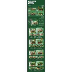 SEMBO 203197 LÍNH TRUNG QUỐC XE TĂNG HẠNG TYPE 59 bộ đồ chơi xếp lắp ráp ghép mô hình Military Army Quân Sự Bộ Đội 236 khối