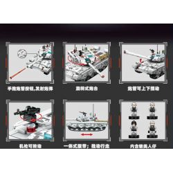 SEMBO 203193 ZHONGBING 99A BỂ CHIẾN ĐẤU CHÍNH bộ đồ chơi xếp lắp ráp ghép mô hình Military Army Quân Sự Bộ Đội 650 khối