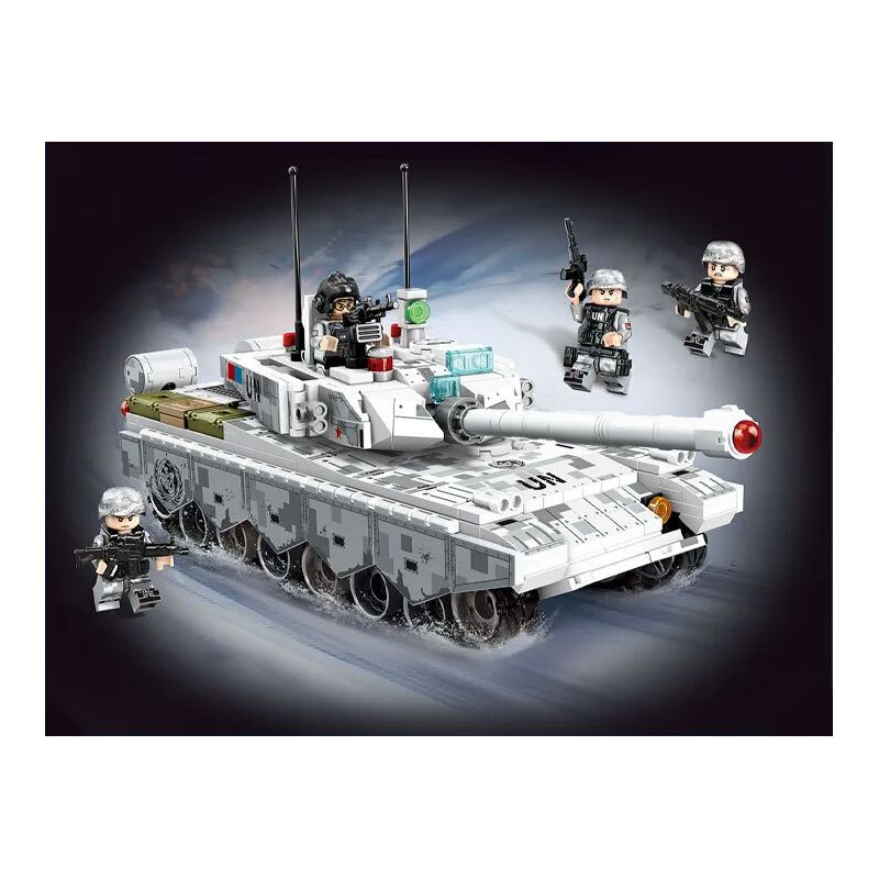 SEMBO 203193 ZHONGBING 99A BỂ CHIẾN ĐẤU CHÍNH bộ đồ chơi xếp lắp ráp ghép mô hình Military Army Quân Sự Bộ Đội 650 khối