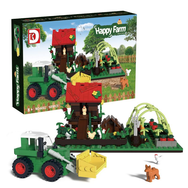 DK 6022 TỔ GÀ NÔNG TRẠI bộ đồ chơi xếp lắp ráp ghép mô hình City HAPPY FARM Thành Phố 505 khối