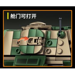 LE YI 66059 XE MÁY BAY CHIẾN ĐẤU TĂNG PIXEL bộ đồ chơi xếp lắp ráp ghép mô hình Military Army ELEPHANT TANK DESTROYER Quân Sự Bộ Đội 826 khối