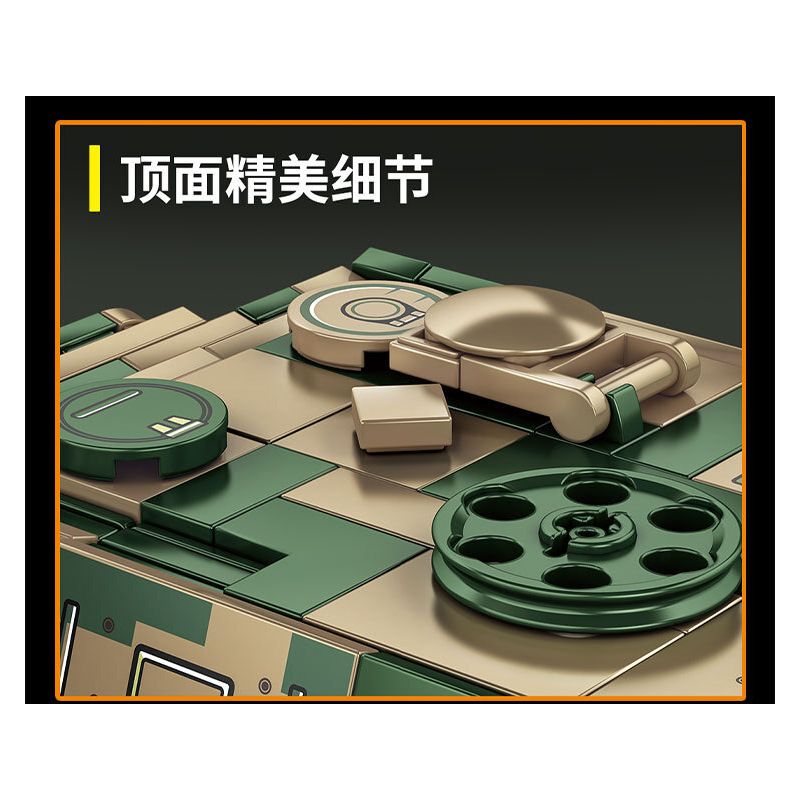 LE YI 66059 XE MÁY BAY CHIẾN ĐẤU TĂNG PIXEL bộ đồ chơi xếp lắp ráp ghép mô hình Military Army ELEPHANT TANK DESTROYER Quân Sự Bộ Đội 826 khối