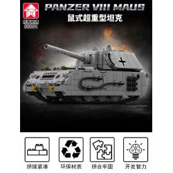LE YI 66061 XE TĂNG SIÊU NẶNG MAUS bộ đồ chơi xếp lắp ráp ghép mô hình Military Army PANZER VIII MAUS Quân Sự Bộ Đội 802 khối