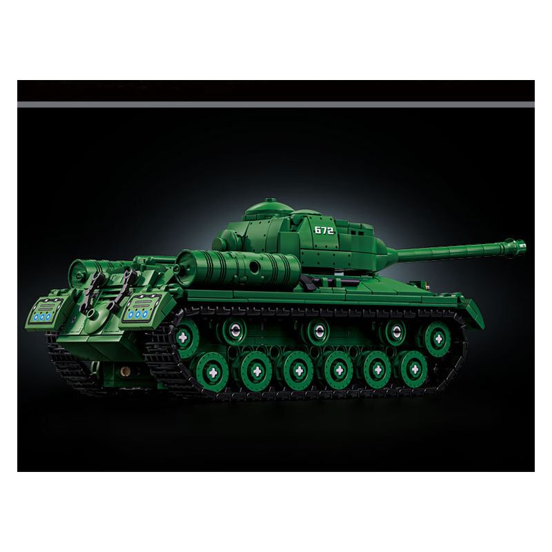 LE YI 66072 IS-2 BỂ NẶNG bộ đồ chơi xếp lắp ráp ghép mô hình Military Army IS-2 HEAVY TANK Quân Sự Bộ Đội 752 khối