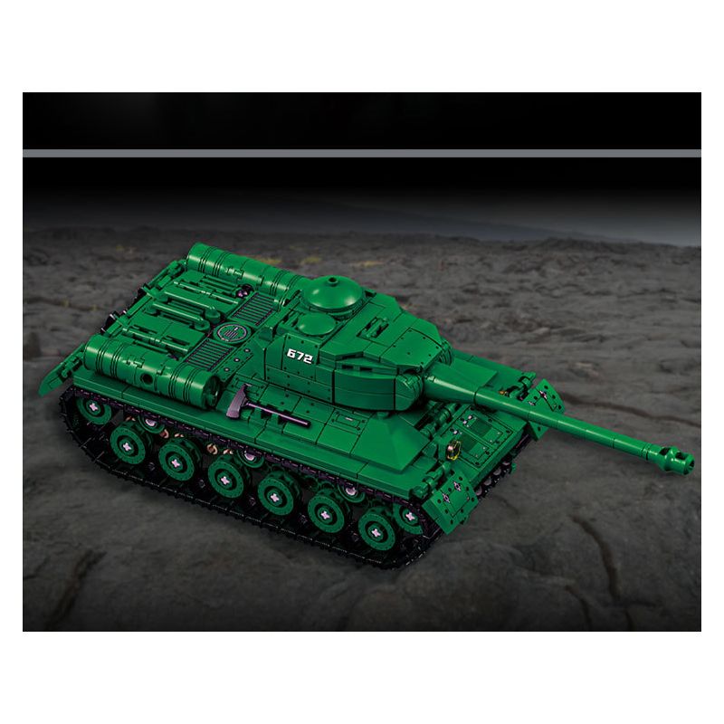 LE YI 66072 IS-2 BỂ NẶNG bộ đồ chơi xếp lắp ráp ghép mô hình Military Army IS-2 HEAVY TANK Quân Sự Bộ Đội 752 khối