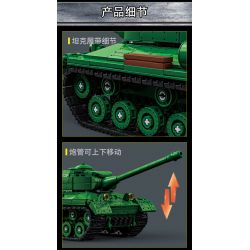 LE YI 66072 IS-2 BỂ NẶNG bộ đồ chơi xếp lắp ráp ghép mô hình Military Army IS-2 HEAVY TANK Quân Sự Bộ Đội 752 khối