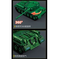 LE YI 66072 IS-2 BỂ NẶNG bộ đồ chơi xếp lắp ráp ghép mô hình Military Army IS-2 HEAVY TANK Quân Sự Bộ Đội 752 khối