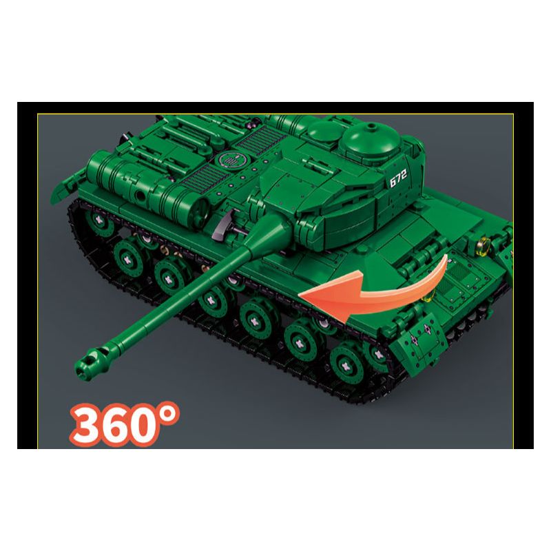LE YI 66072 IS-2 BỂ NẶNG bộ đồ chơi xếp lắp ráp ghép mô hình Military Army IS-2 HEAVY TANK Quân Sự Bộ Đội 752 khối