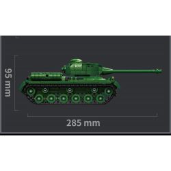 LE YI 66072 IS-2 BỂ NẶNG bộ đồ chơi xếp lắp ráp ghép mô hình Military Army IS-2 HEAVY TANK Quân Sự Bộ Đội 752 khối